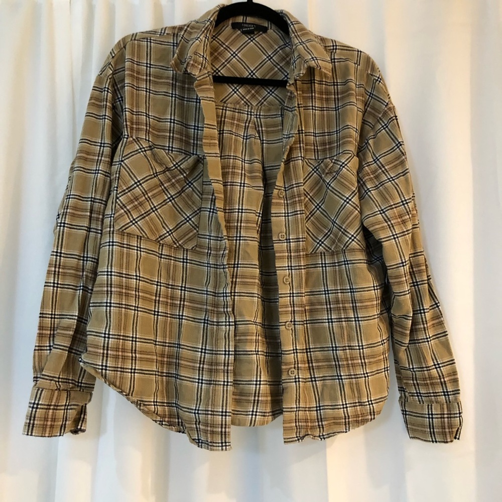 Forever 21 Plaid Button Down